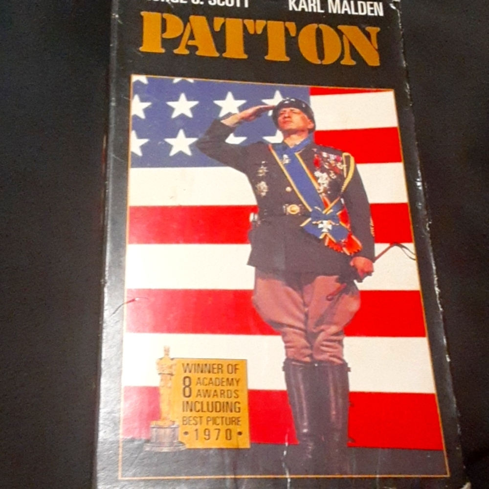 Vintage Patton by George C Scott 2 VHS Tape Movie, Unsealed